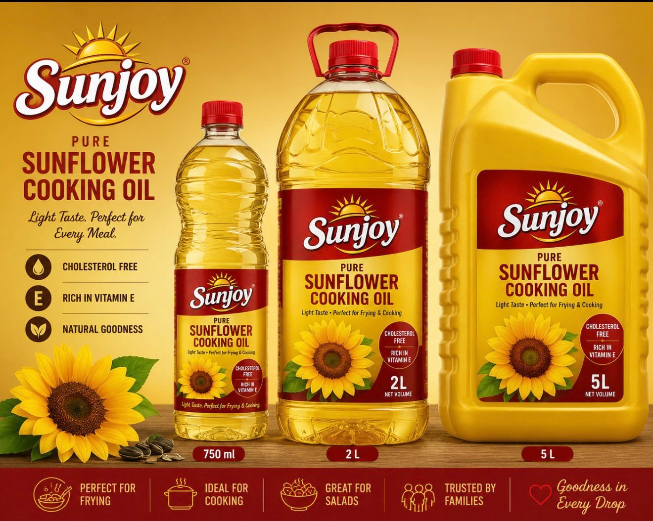 Sunjoy Sunflower Cooking Oil